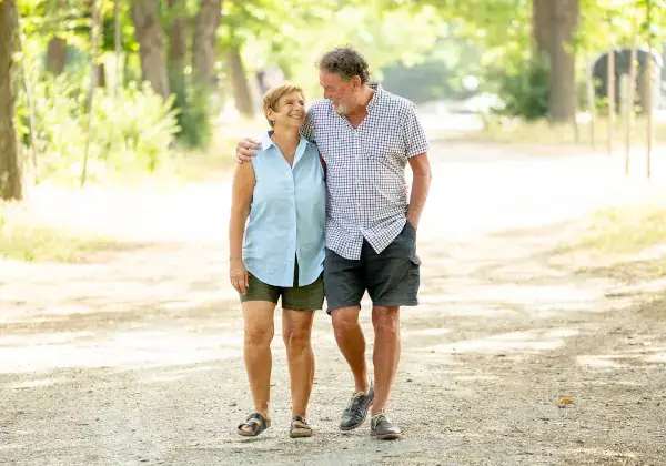 Senior Couple Walking